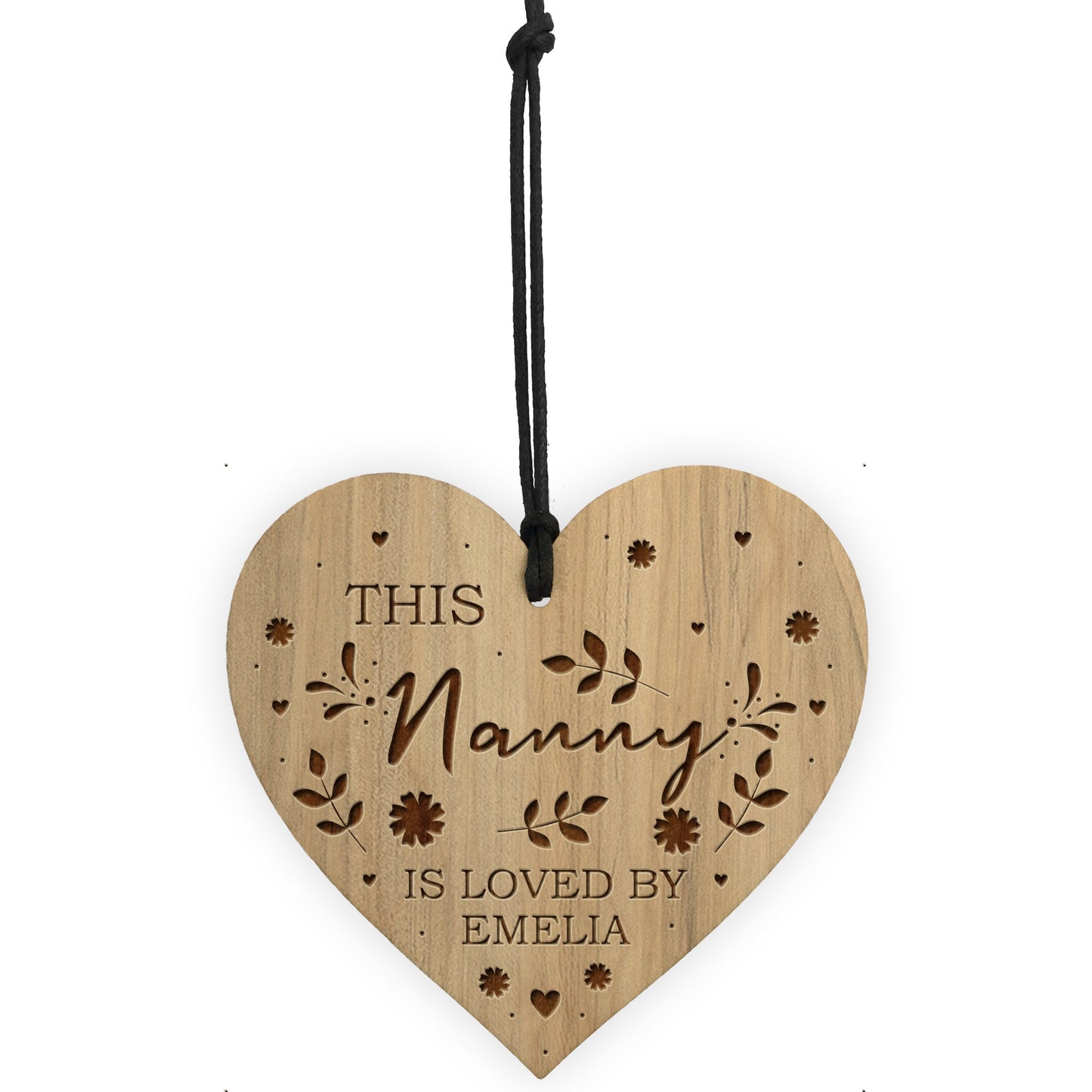 Nanny Gifts For Birthday Christmas Personalised Engraved Heart