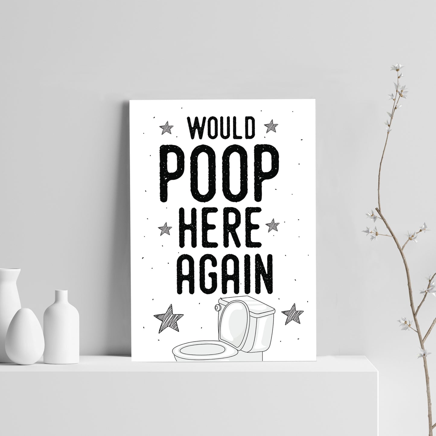 Funny Bathroom Decor Sign For Bathroom Toilet Loo Home Decor