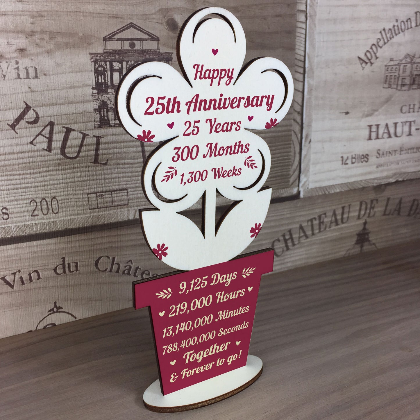 25th Wedding Anniversary Gift For Husband Wife Gift For Him Her