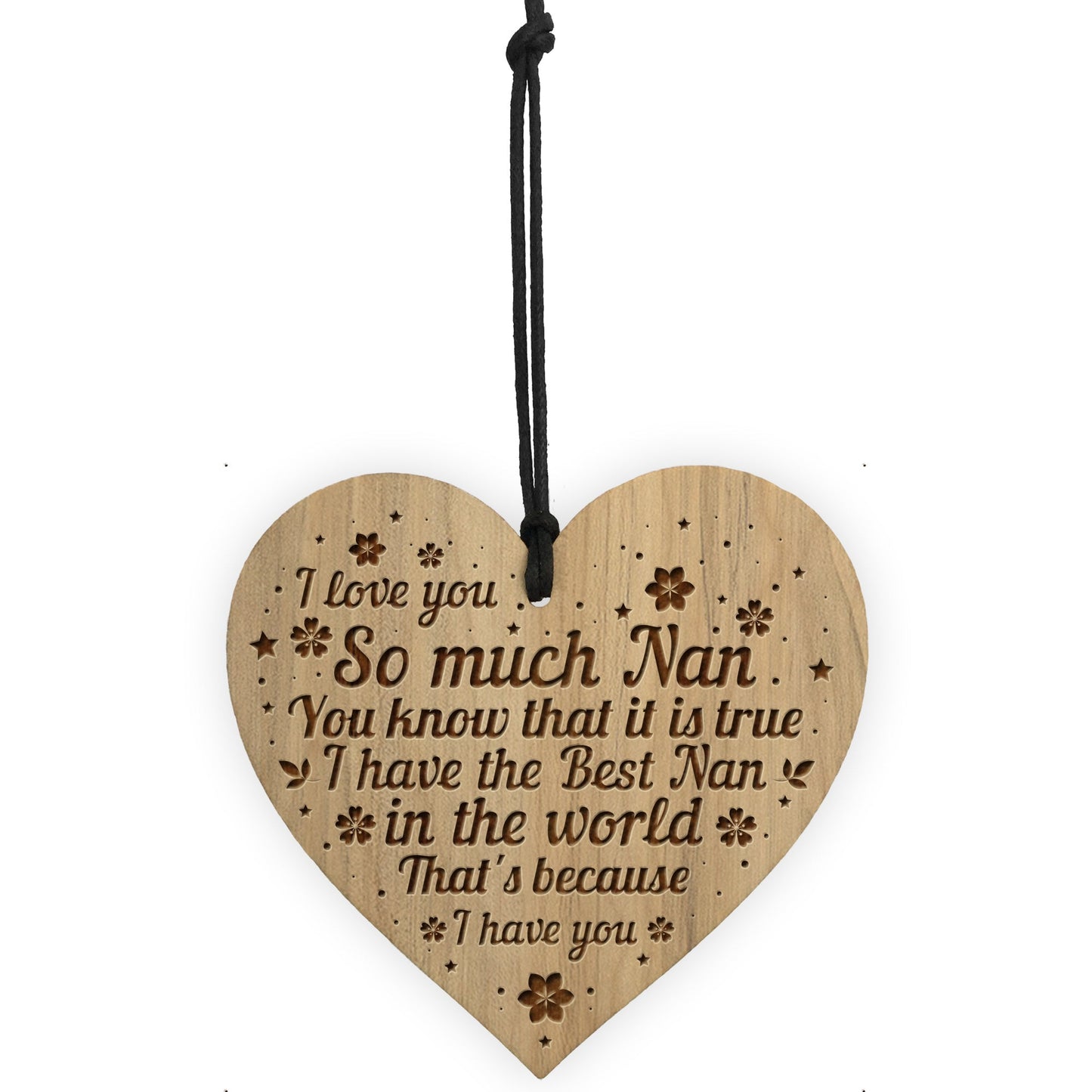 Best Nan Gift For Birthday Christmas Engraved Heart Grandparent