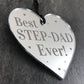 Best Step Dad Gifts Mirror Heart Gift For Dad Novelty Birthday