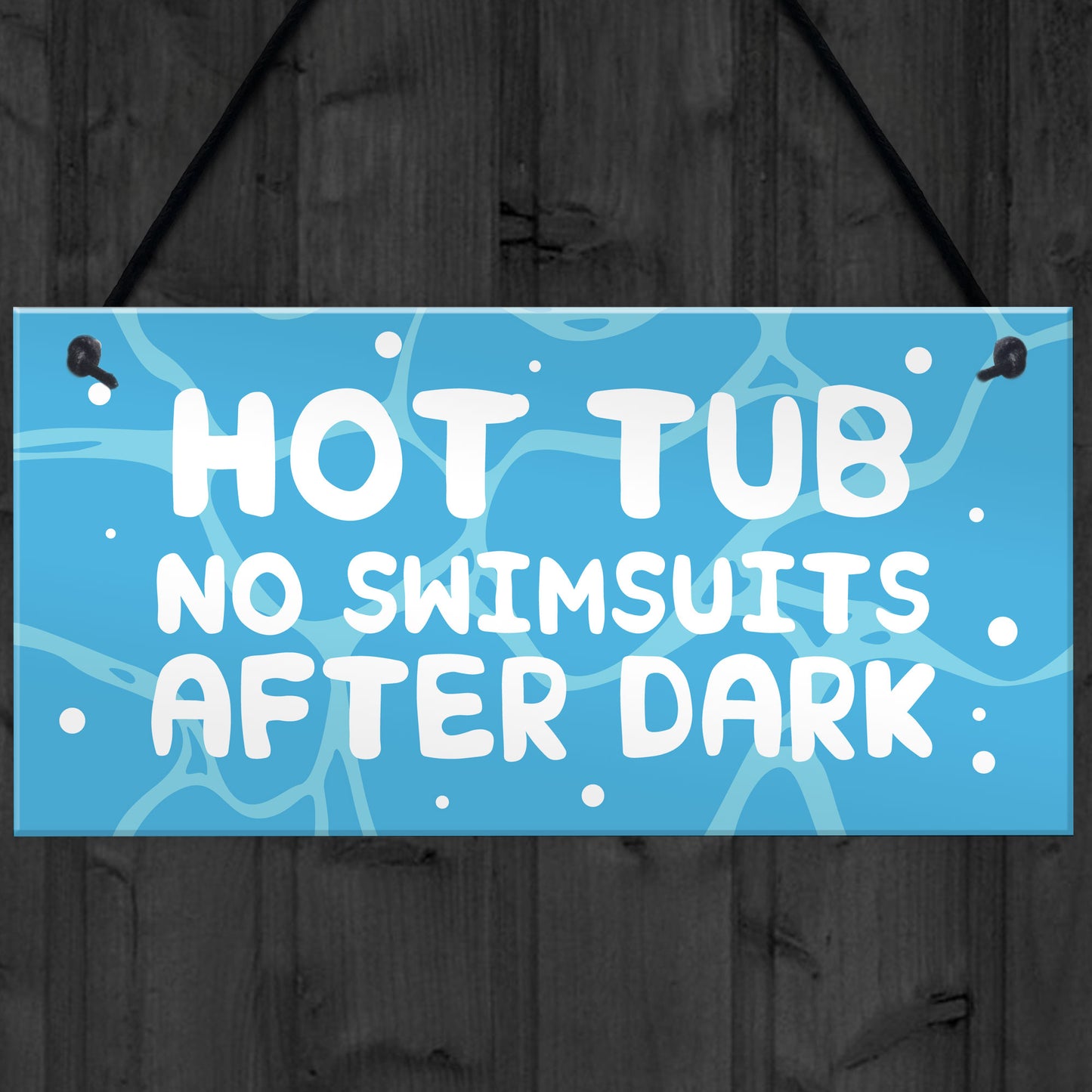 Funny Hot Tub Sign Hanging Garden Summerhouse Shed Sign