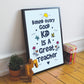 Teacher Print Framed Gift For Teacher Assistant Thank You Gift