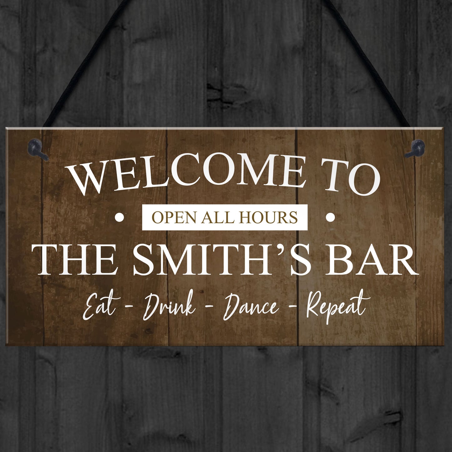 Vintage Home Bar Man Cave Garage Shed Sign Personaised Beer