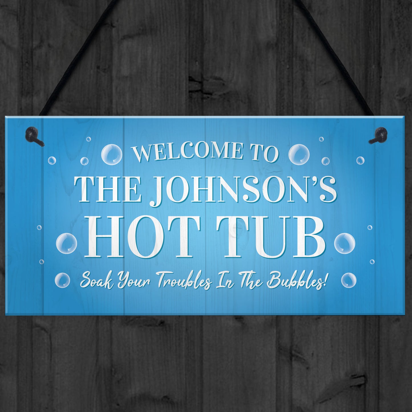 Personalised Hot Tub Decor Signs Novelty Hot Tub Signs Garden