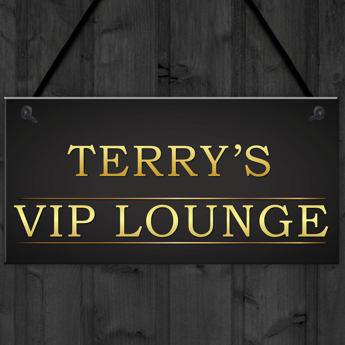 Personalised VIP LOUNGE Man Cave Vintage Decor Hanging Plaque – Red ...