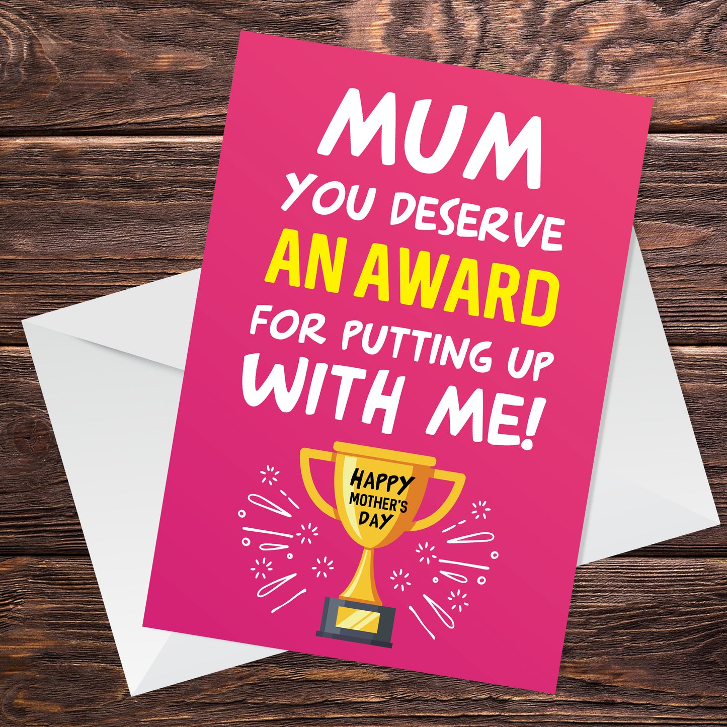Mother's Day Card Award Funny Greeting Card for Mum