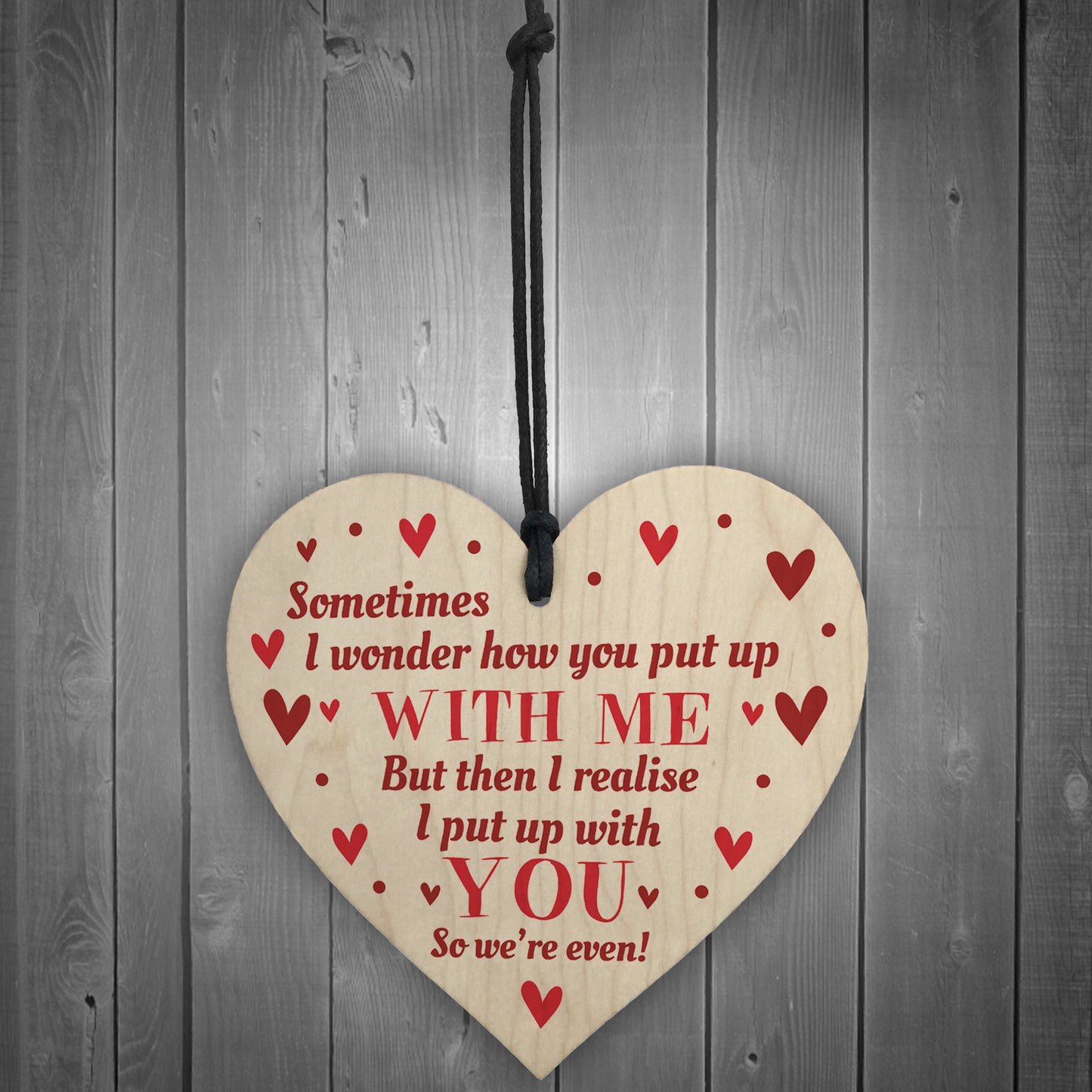 Funny Valentines Card for Him Her Novelty Heart and Card