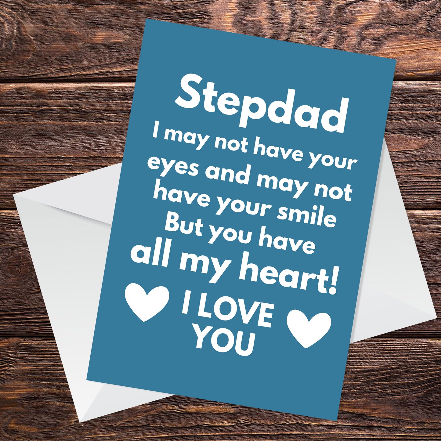 Stepdad Fathers Day Birthday Card Novelty Greetings Card