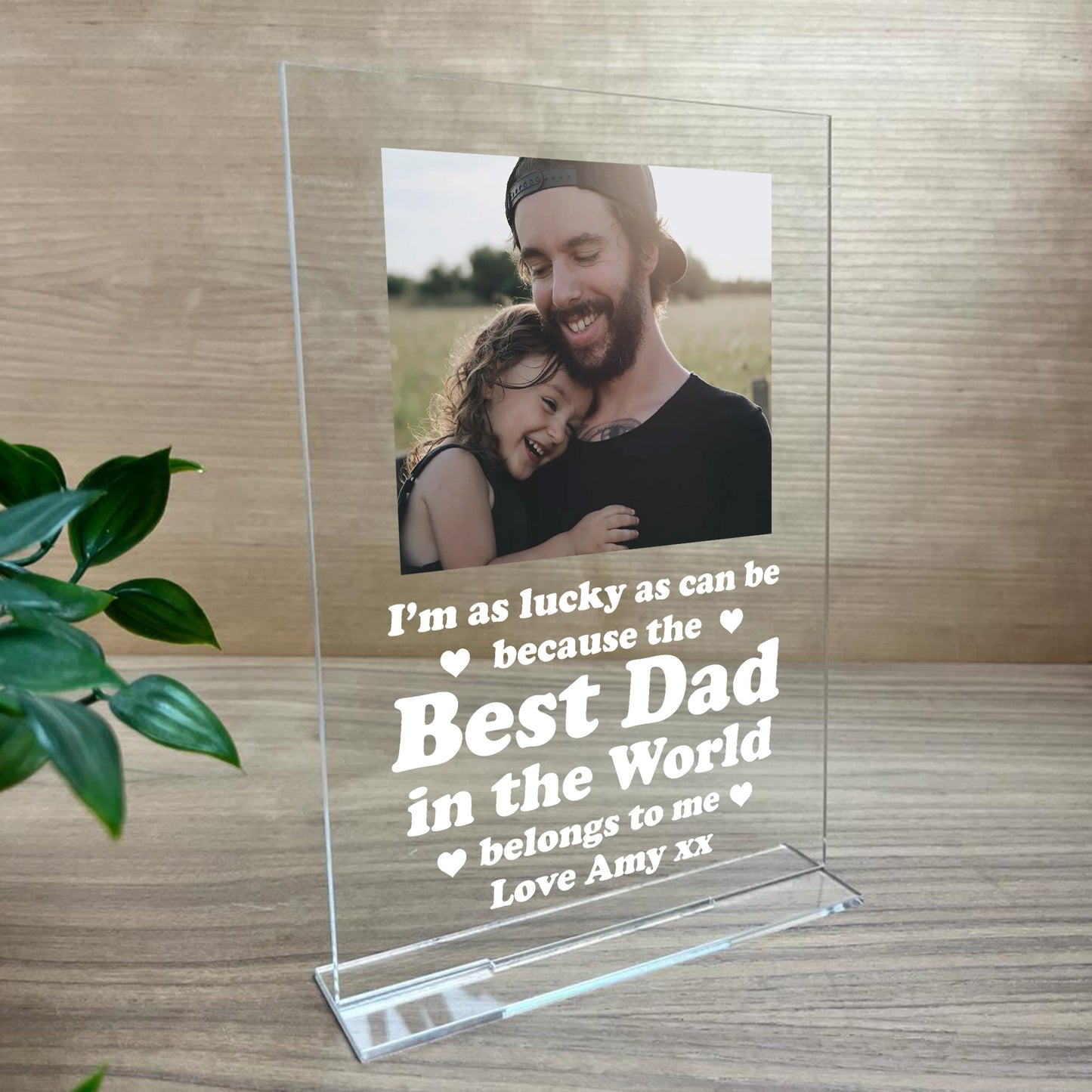 Personalised Best Dad Gifts Custom Photo Plaque Gifts For Father