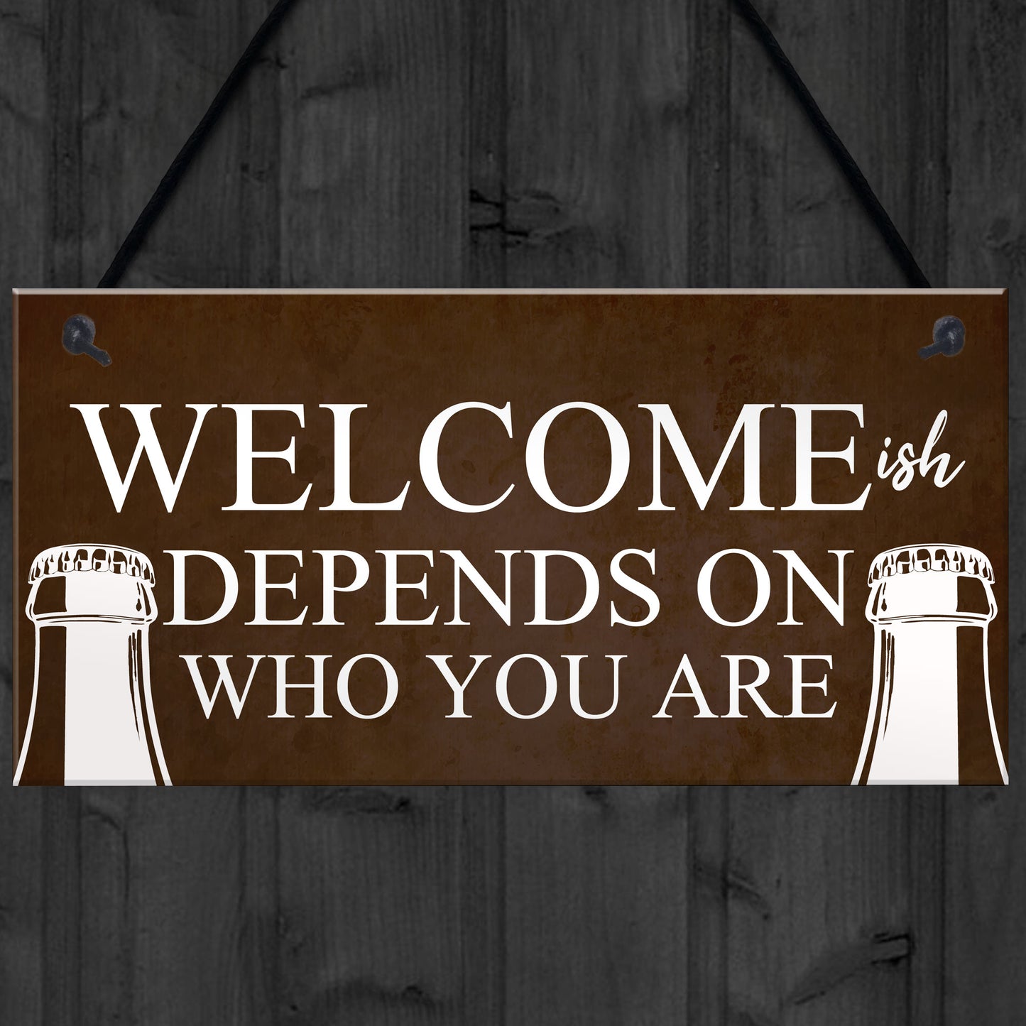 Funny Bar Welcome Sign Novelty Man Cave Gifts Home Bar Decor
