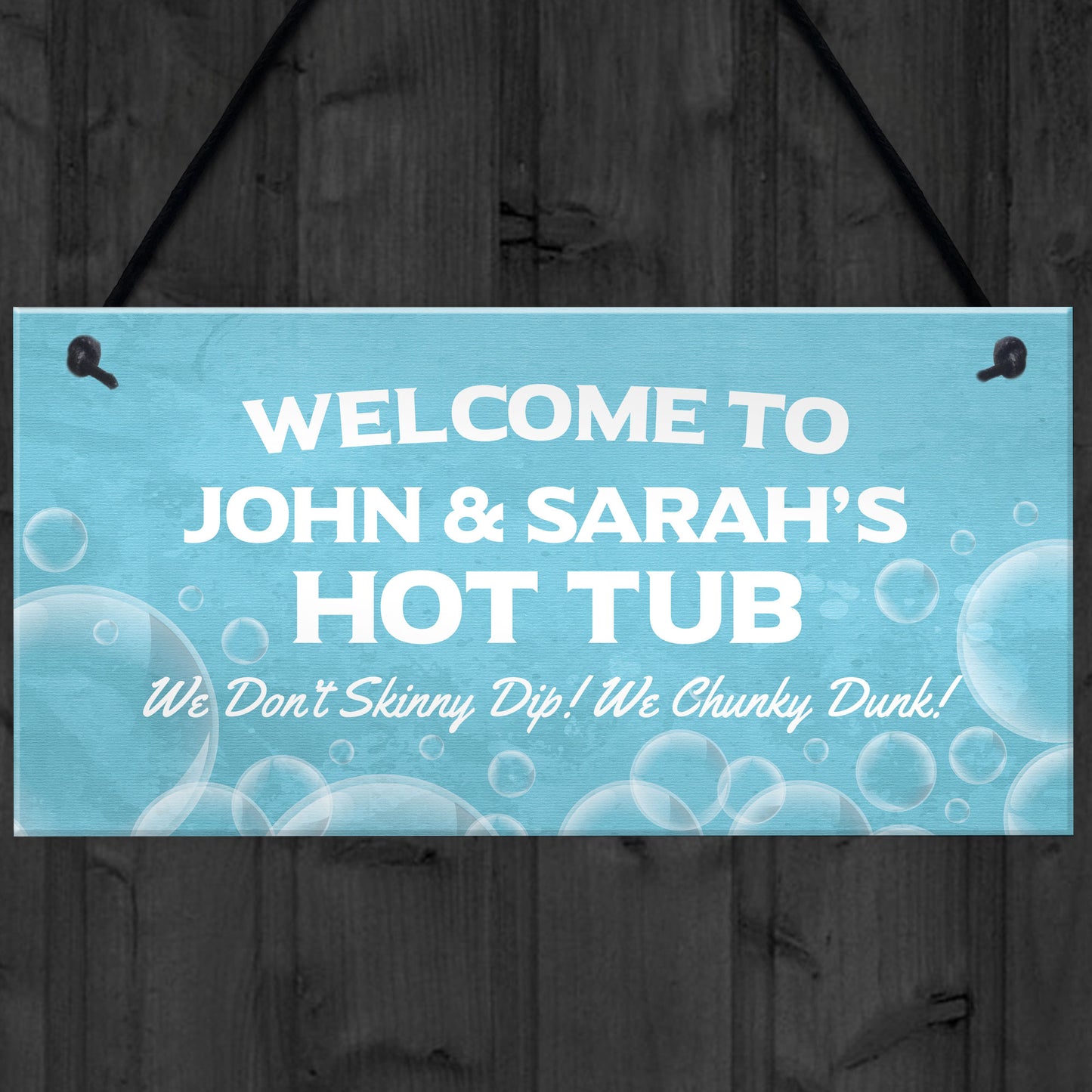 Personalised Hot Tub Funny Sign Novelty Garden Home Decor Sign