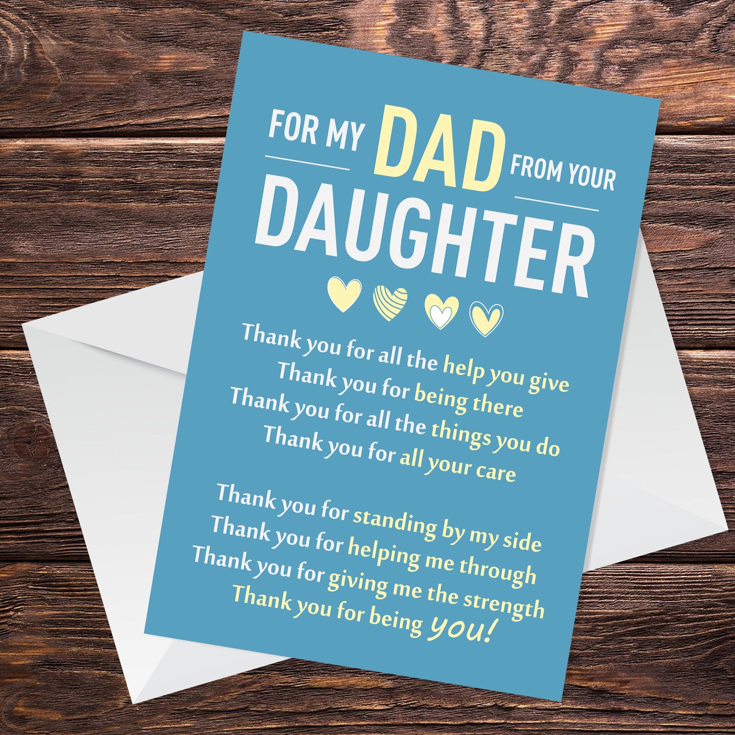 Fathers Day Card for Dad From Daughter Adorable Fathers Day Card