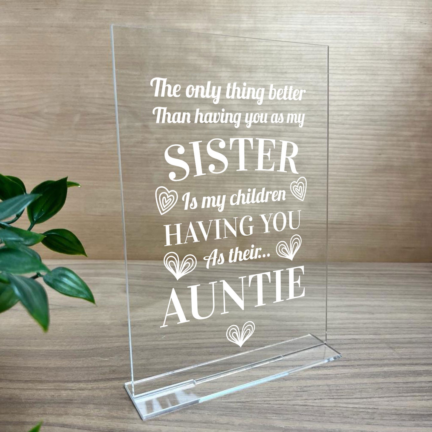 Auntie Gifts For Birthday Christmas Standing Plaque Decoration