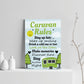 Caravan Rules Print Caravan Accessories Caravan Gift Home Decor