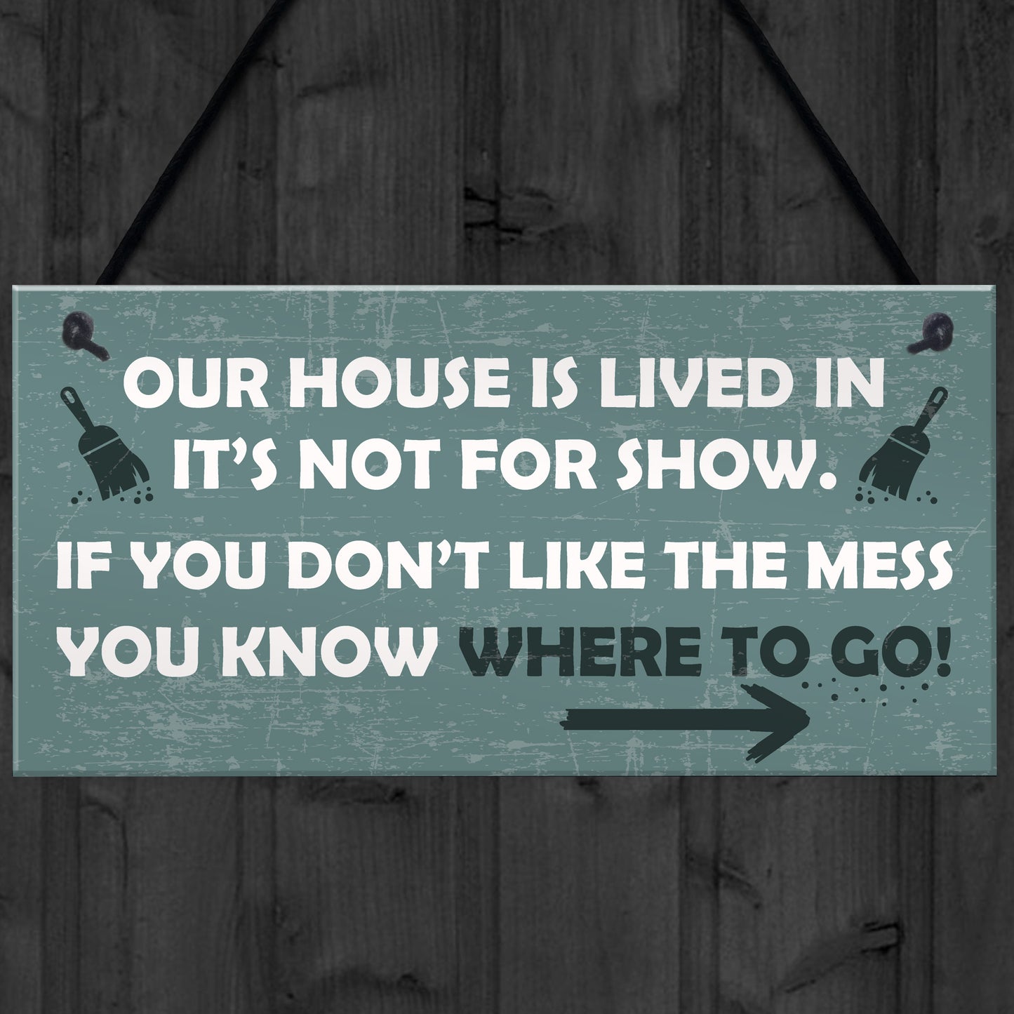 House Novelty Hanging Plaques For Door Shabby Chic Wall Signs