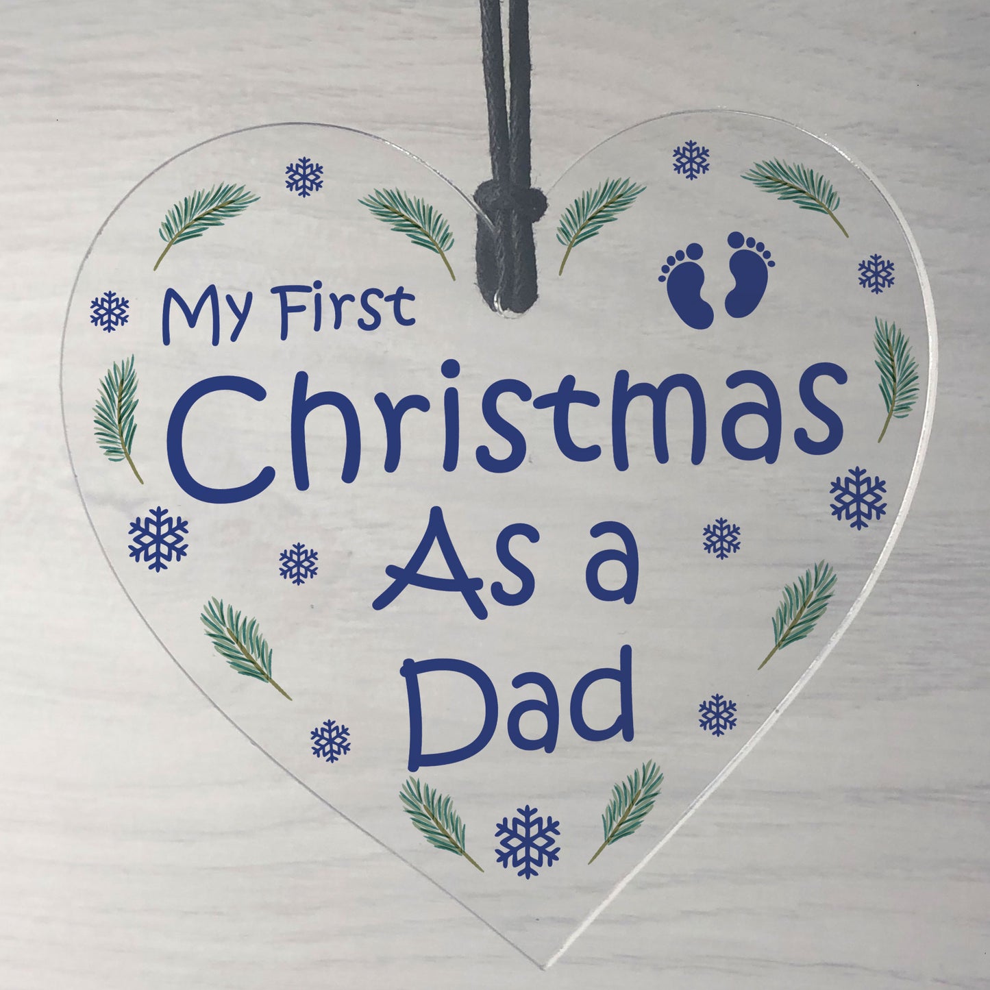 First Christmas As A Dad Bauble Hanging Christmas Tree Decor
