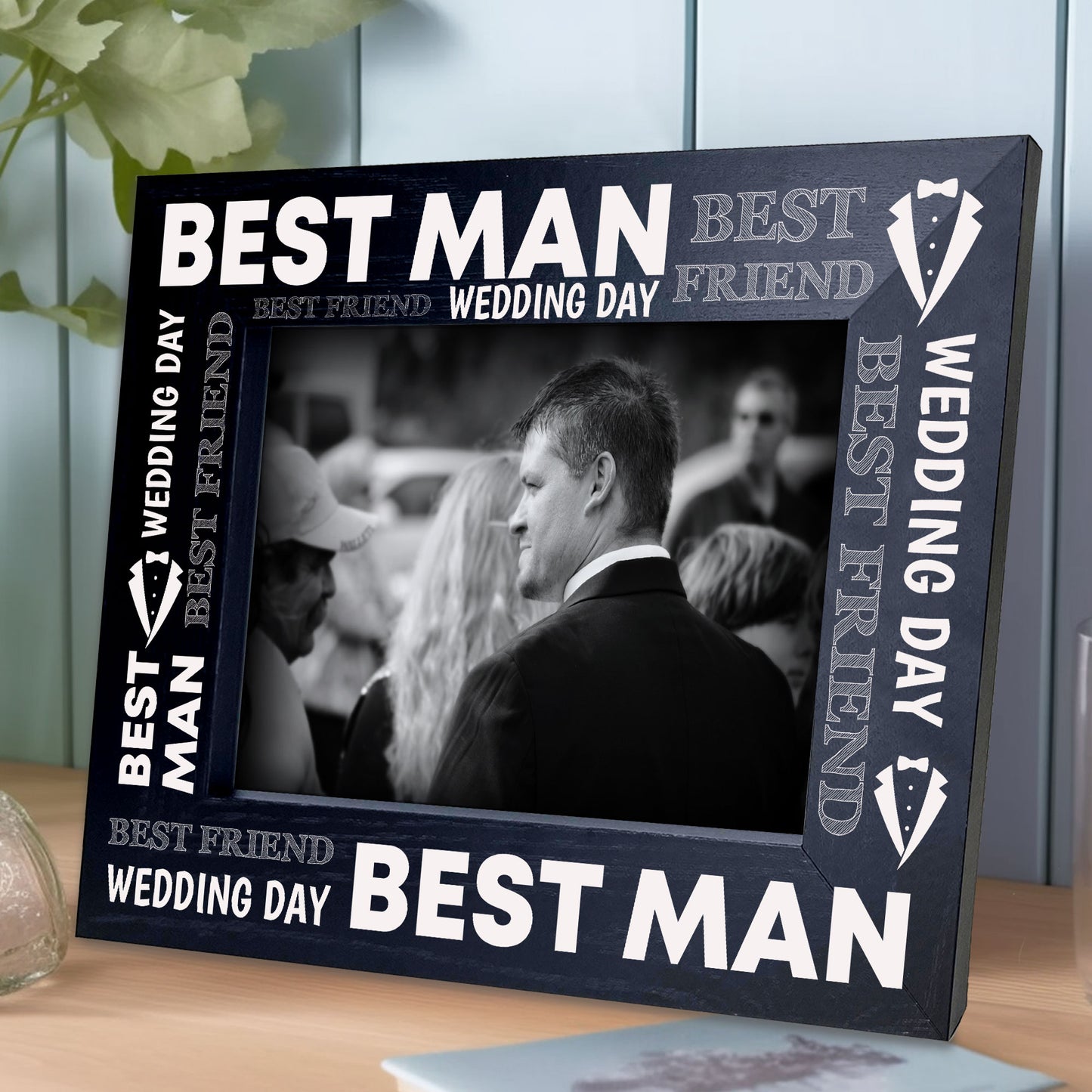 Best Man Photo Frame Thank You Keepsake Gift Wedding Day Gift