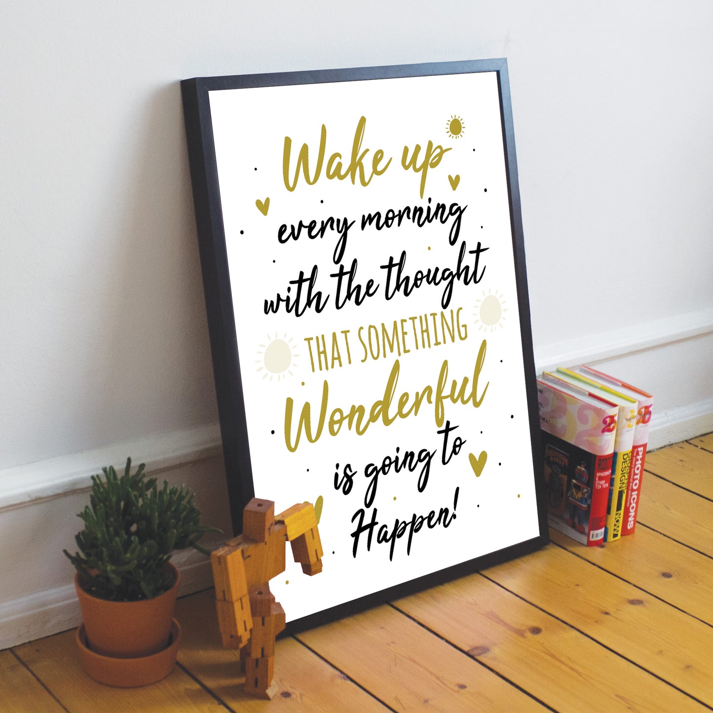 Inspirational Motivational Positive Quote Framed Print Birthday