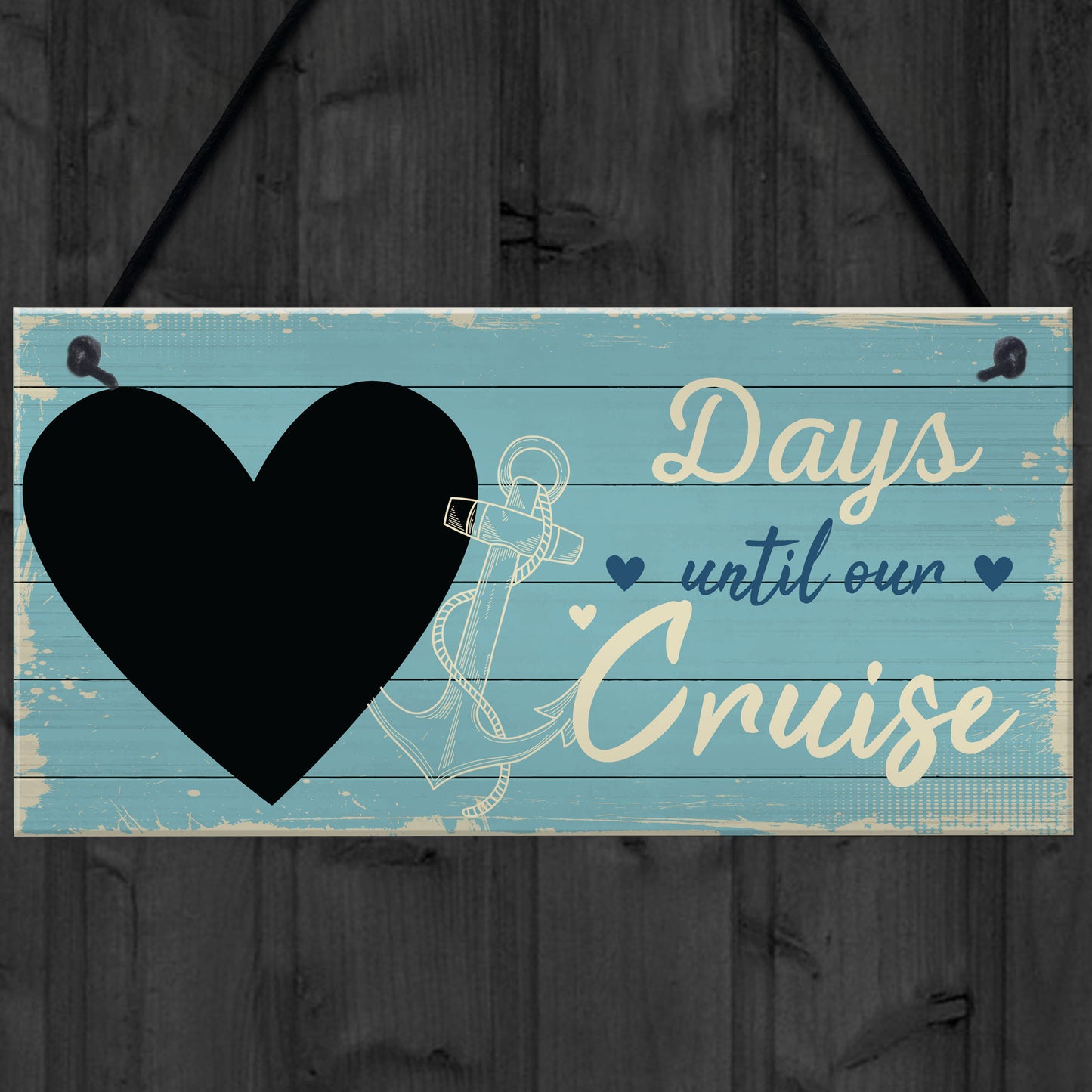 Holiday Countdown CHALKBOARD Sign Days Until Our Cruise Gift