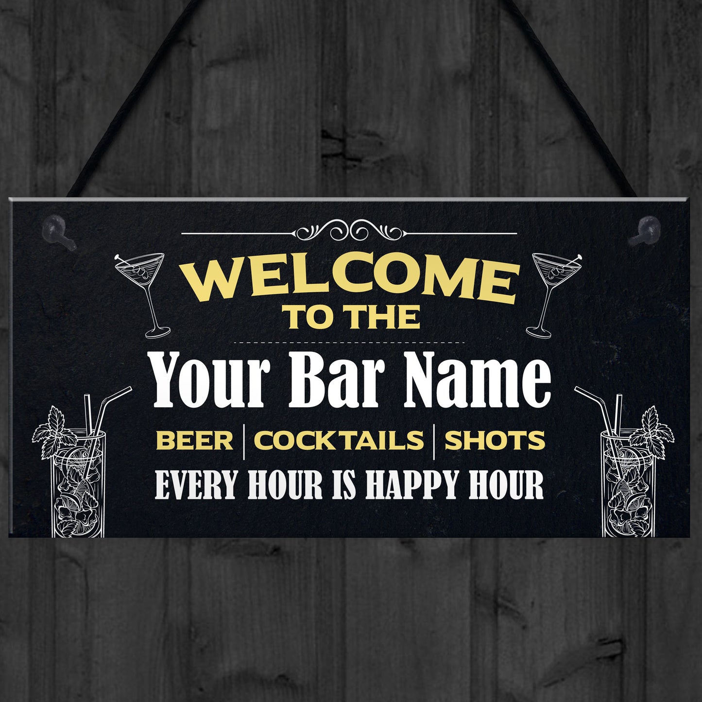 Bar Signs And Plaques Personalised Home Bar Sign Man Cave Sign