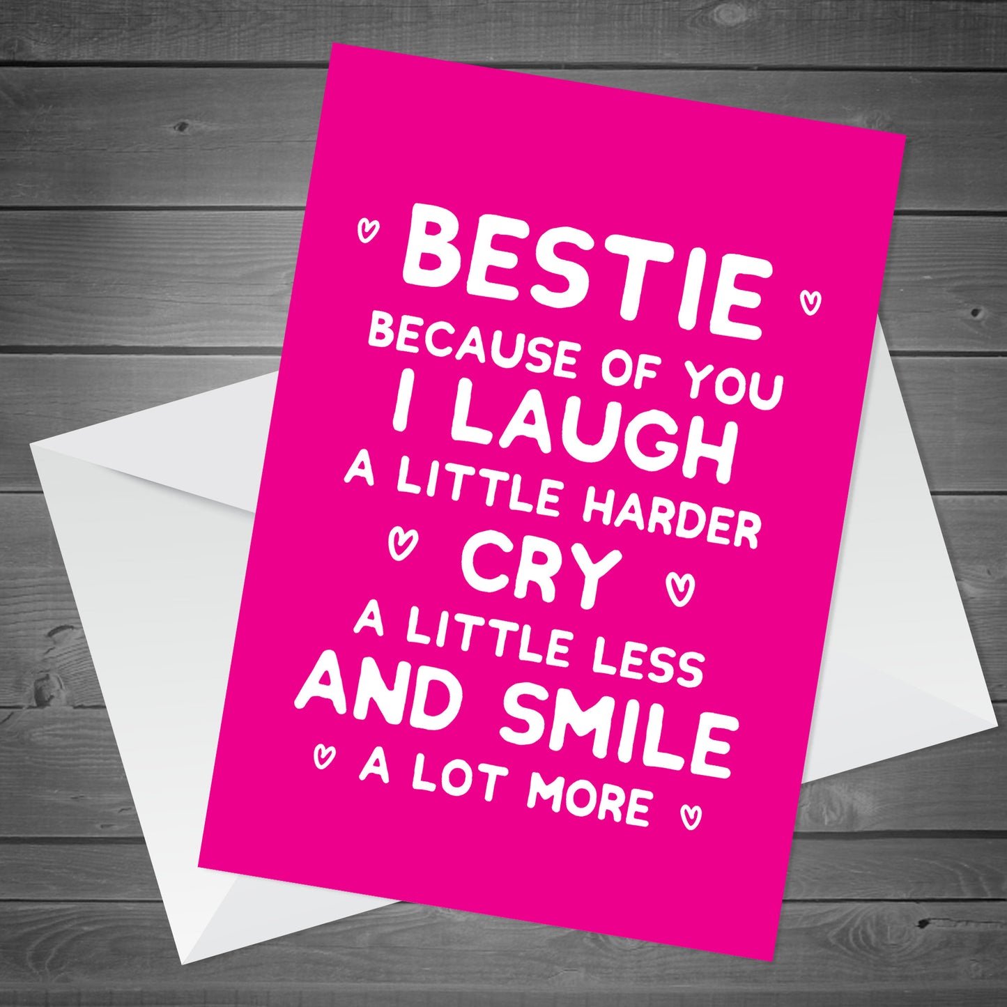 Bestie Thank You Card And Gift For Birthday Friendship Gifts