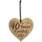 Funny 40th Birthday Gift For Him Her Engraved Heart Decorations