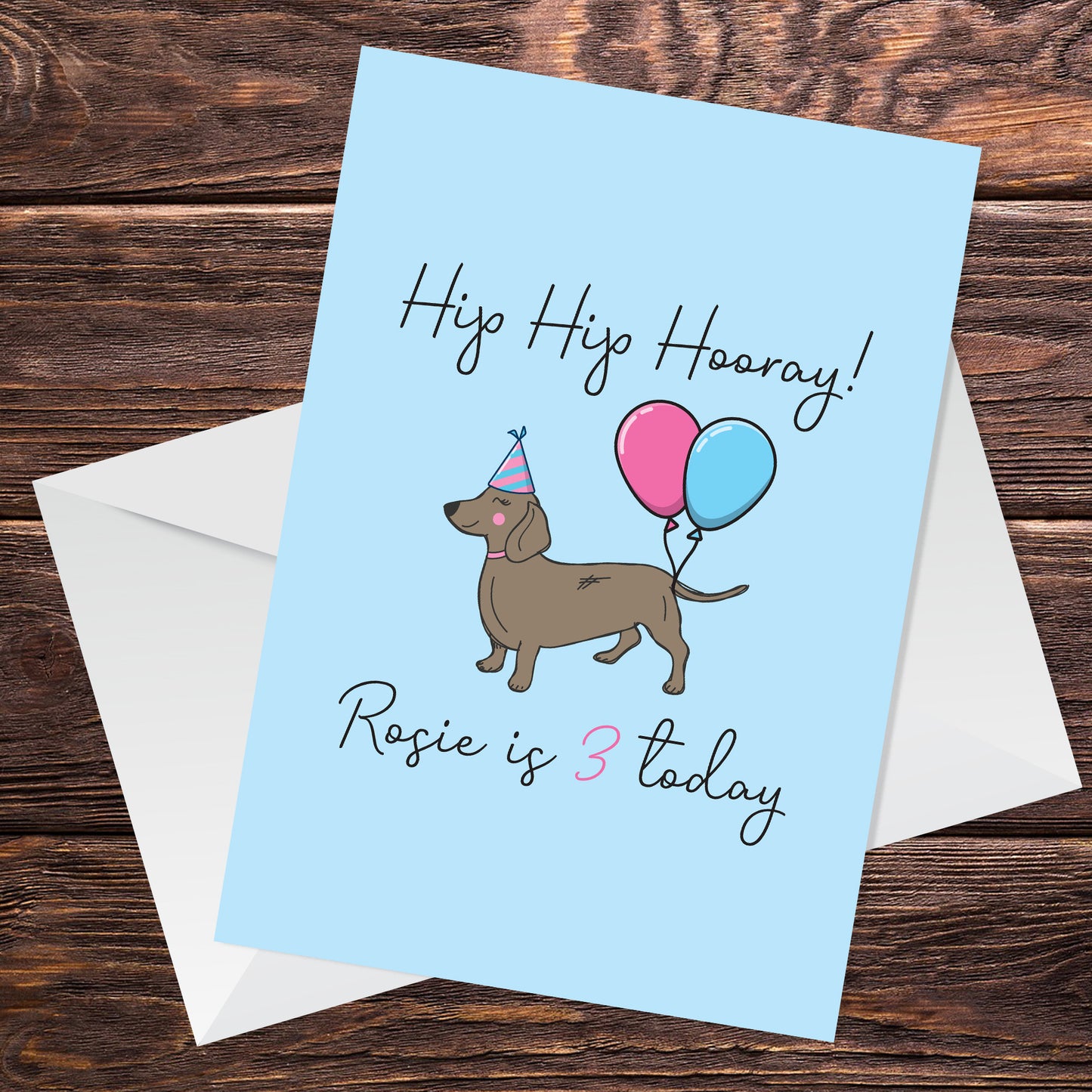 Funny Birthday Card For The Dog Novelty Dachshund Card For Dog