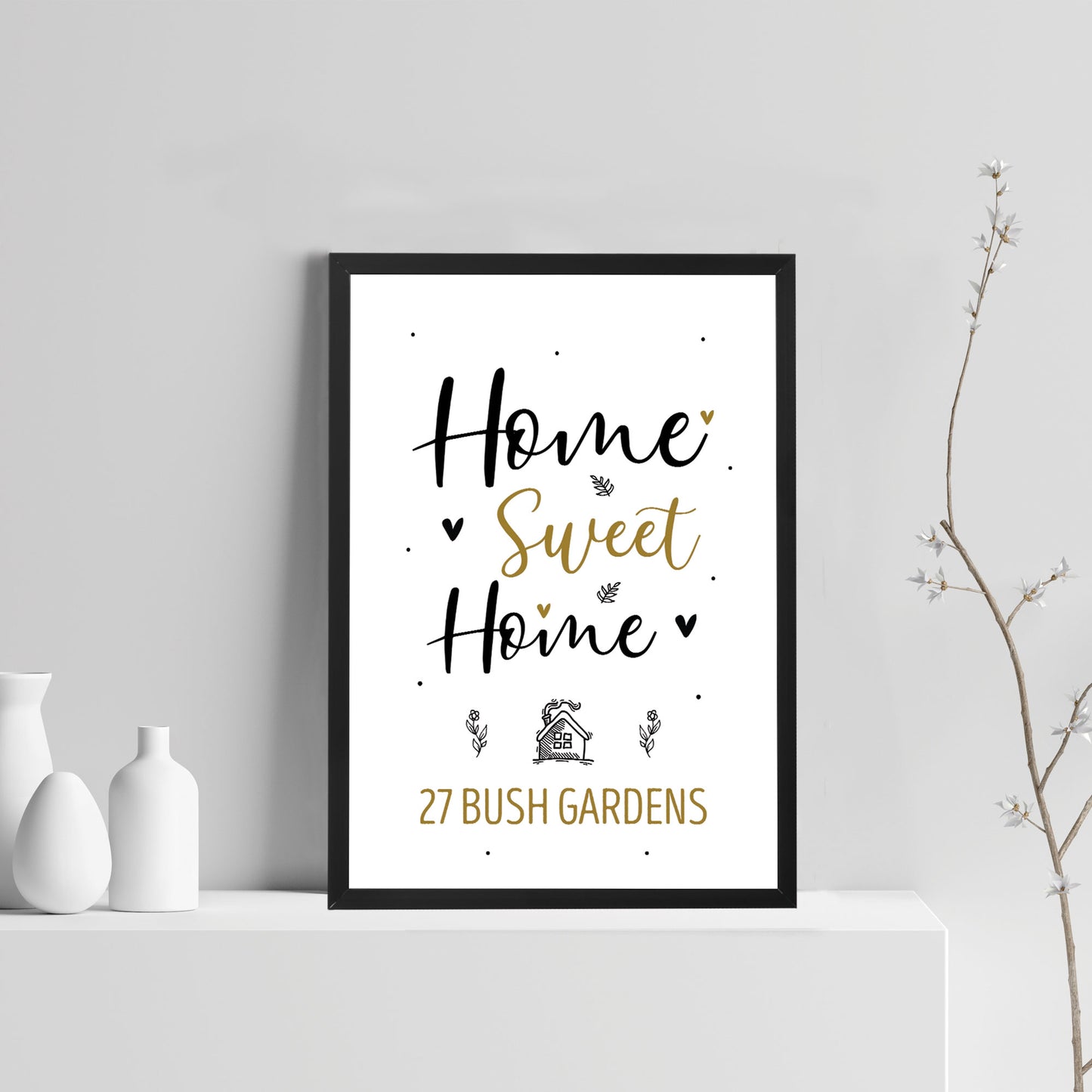 New Home Gift Personalised House Warming Gift Home Sweet Home