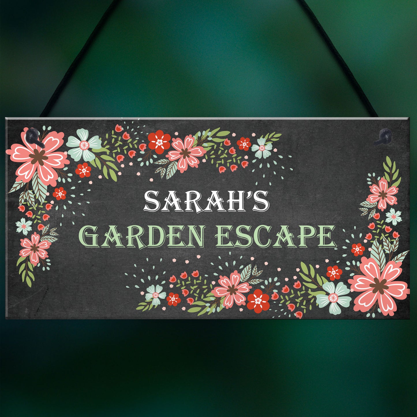 Personalised Garden Sign For Outdoors Garden Escape Sign