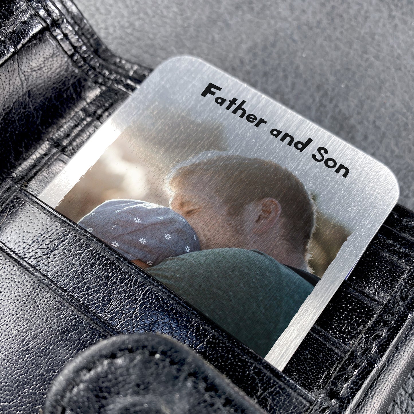 Personalised Fathers Day Gift From Son Photo Card FATHER SON