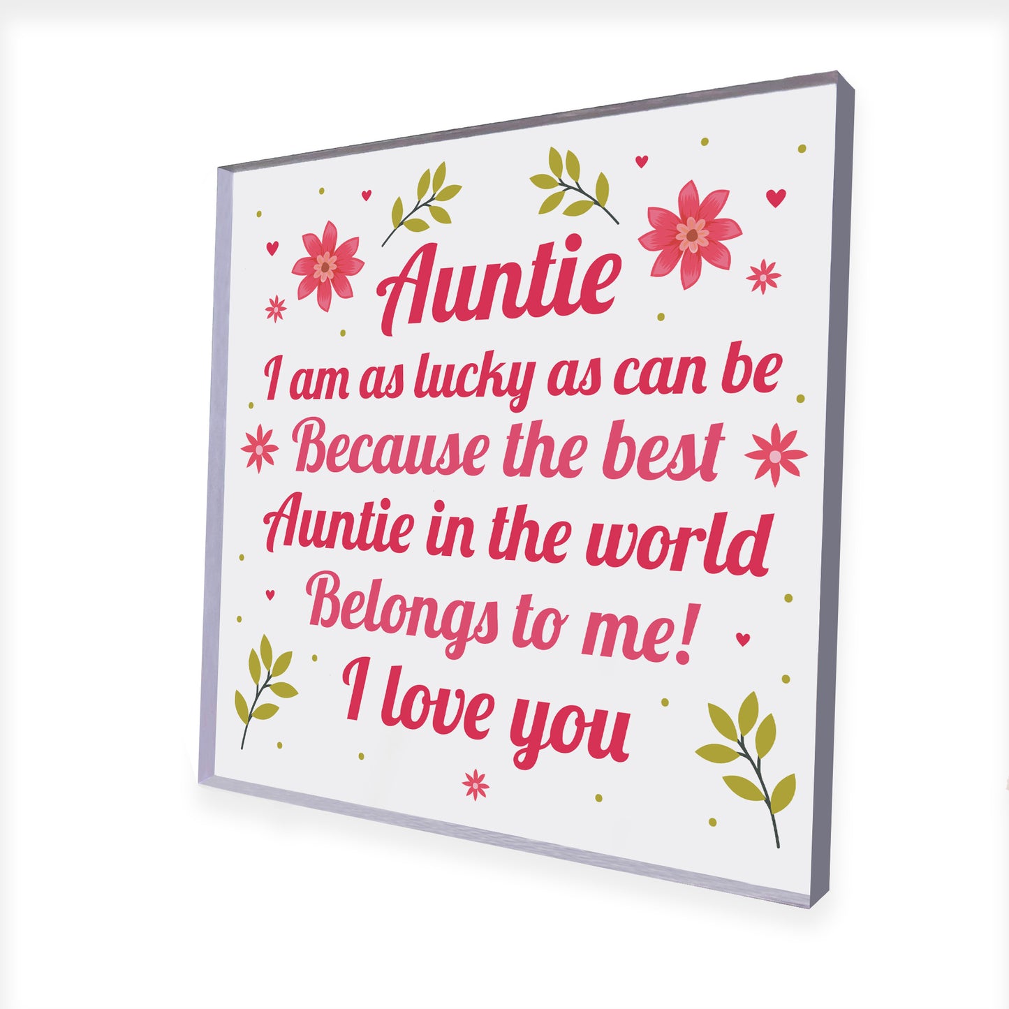 Gifts For Her Auntie Gifts From Niece Nephew Standing Plaque