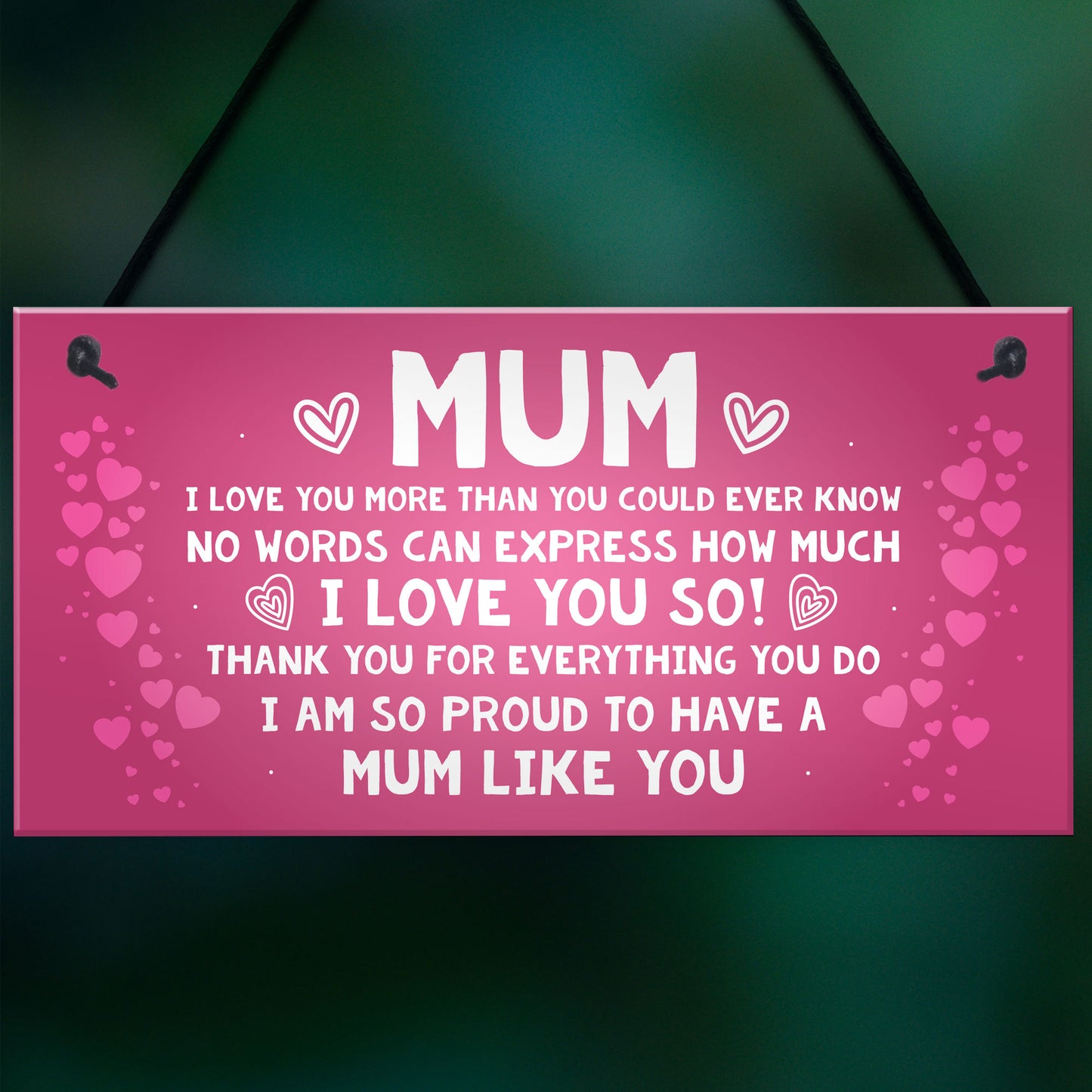 Mum Gift For Birthday Christmas Hanging Sign Gift For Mum