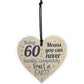 Funny 60th Birthday Fart Novelty Wood Heart Sign Friend Plaque