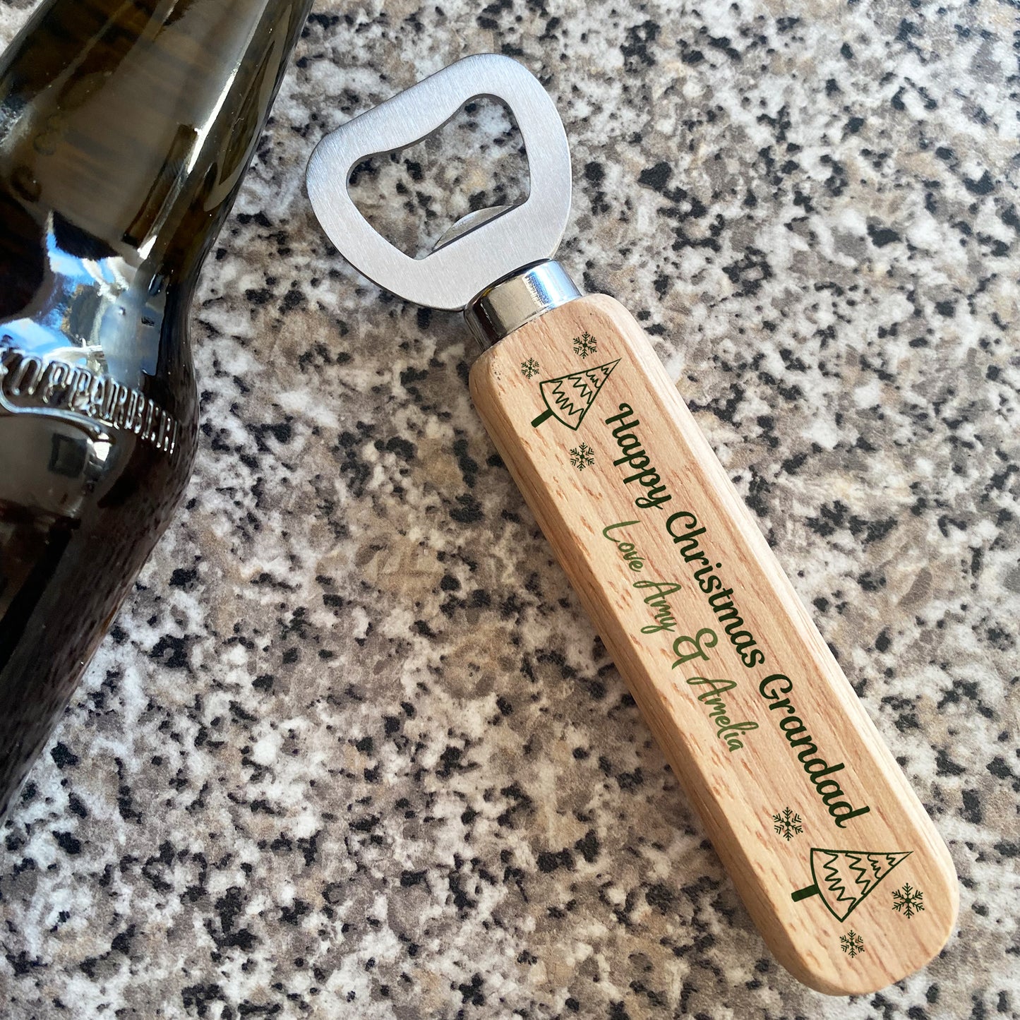 Happy Xmas Gift For Grandad PERSONALISED Bottle Opener