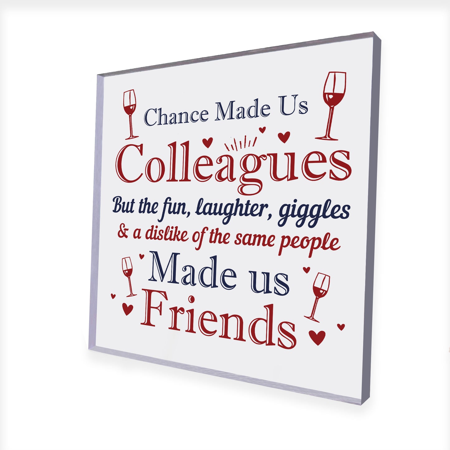 Chance Made Us Colleagues Plaque Leaving Job Gift For Friend