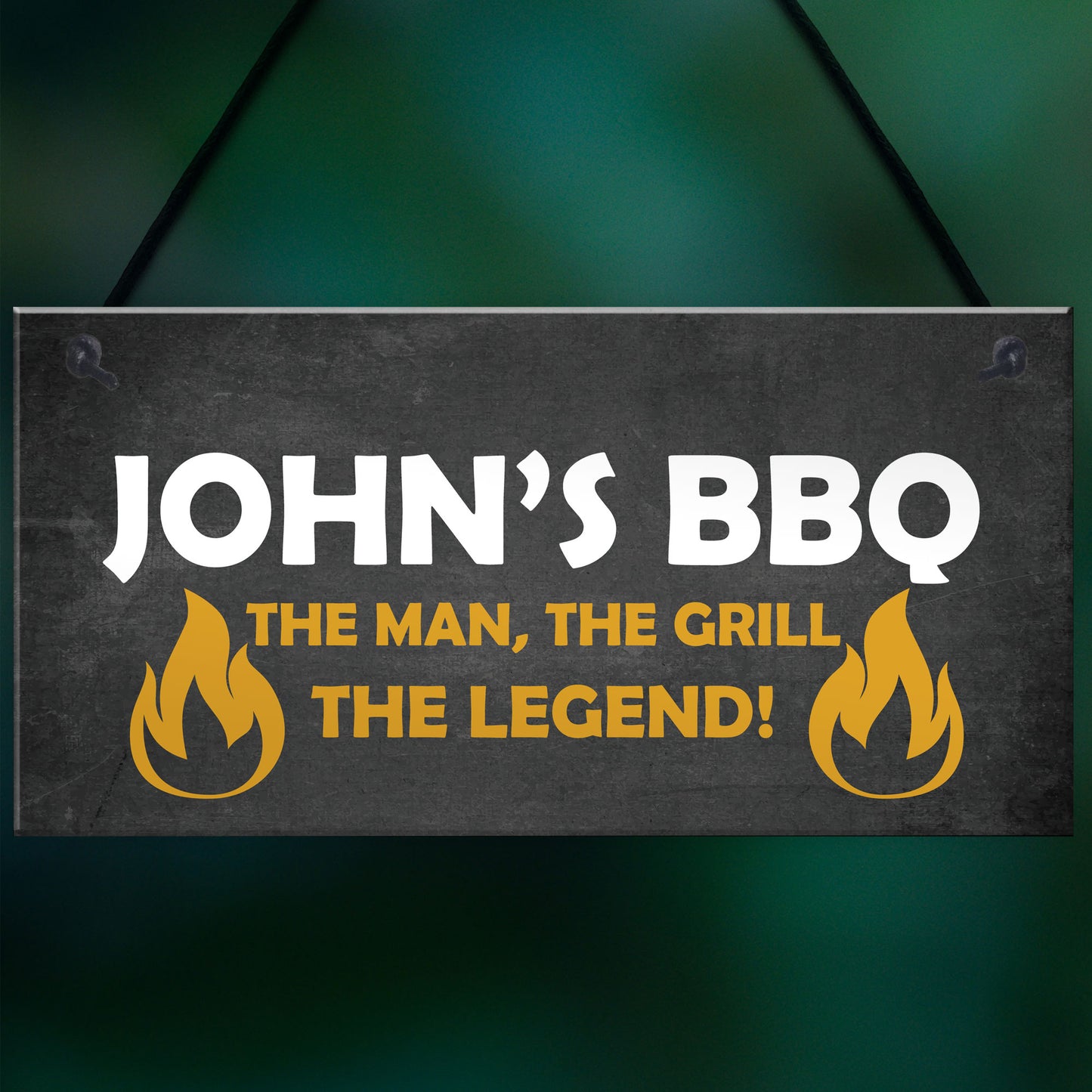 BBQ Signs And Plaques For Outdoor Personalised Garden Sign