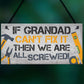 Grandad Fix It Man Cave Sign Garage Shed Wall Sign Birthday Xmas