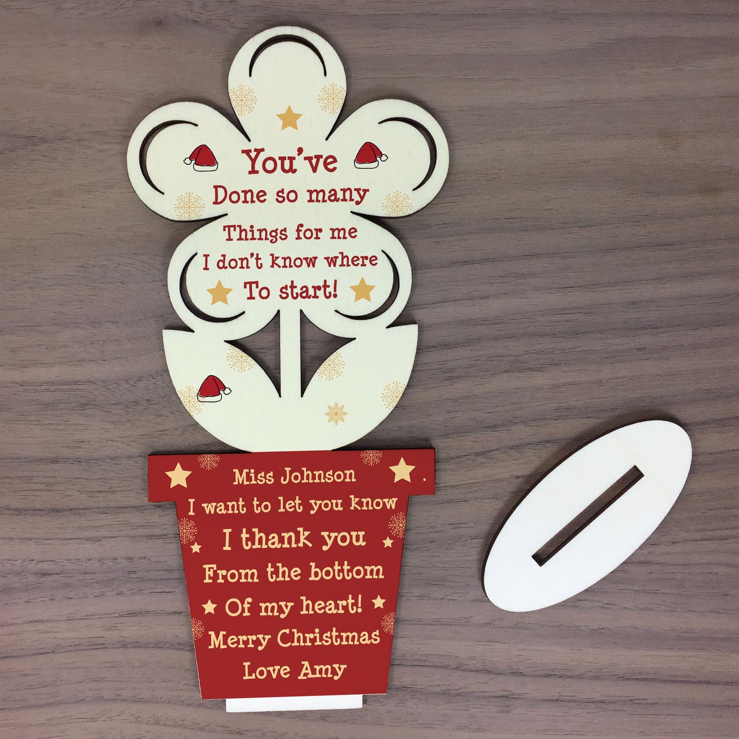Thank You Christmas Gift For Teacher Mentor Friendship Flower
