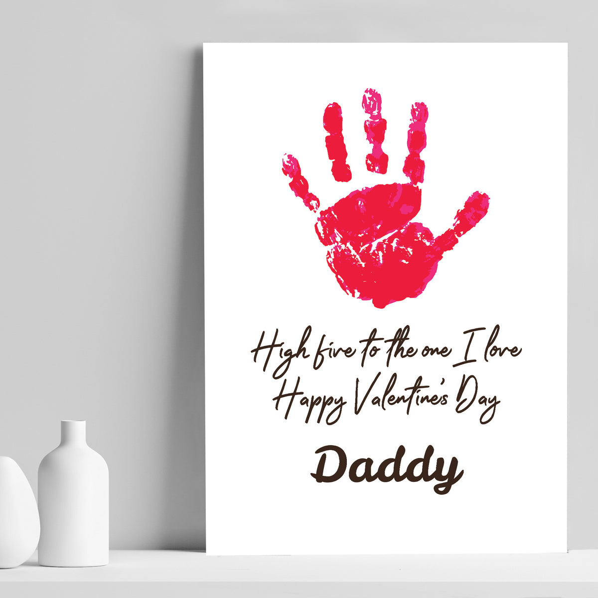 Valentines Day Gift For Daddy From Baby Print Valentines Gift