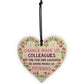Chance Made Us Colleagues Wood Heart Leaving Gift Co Worker Gift