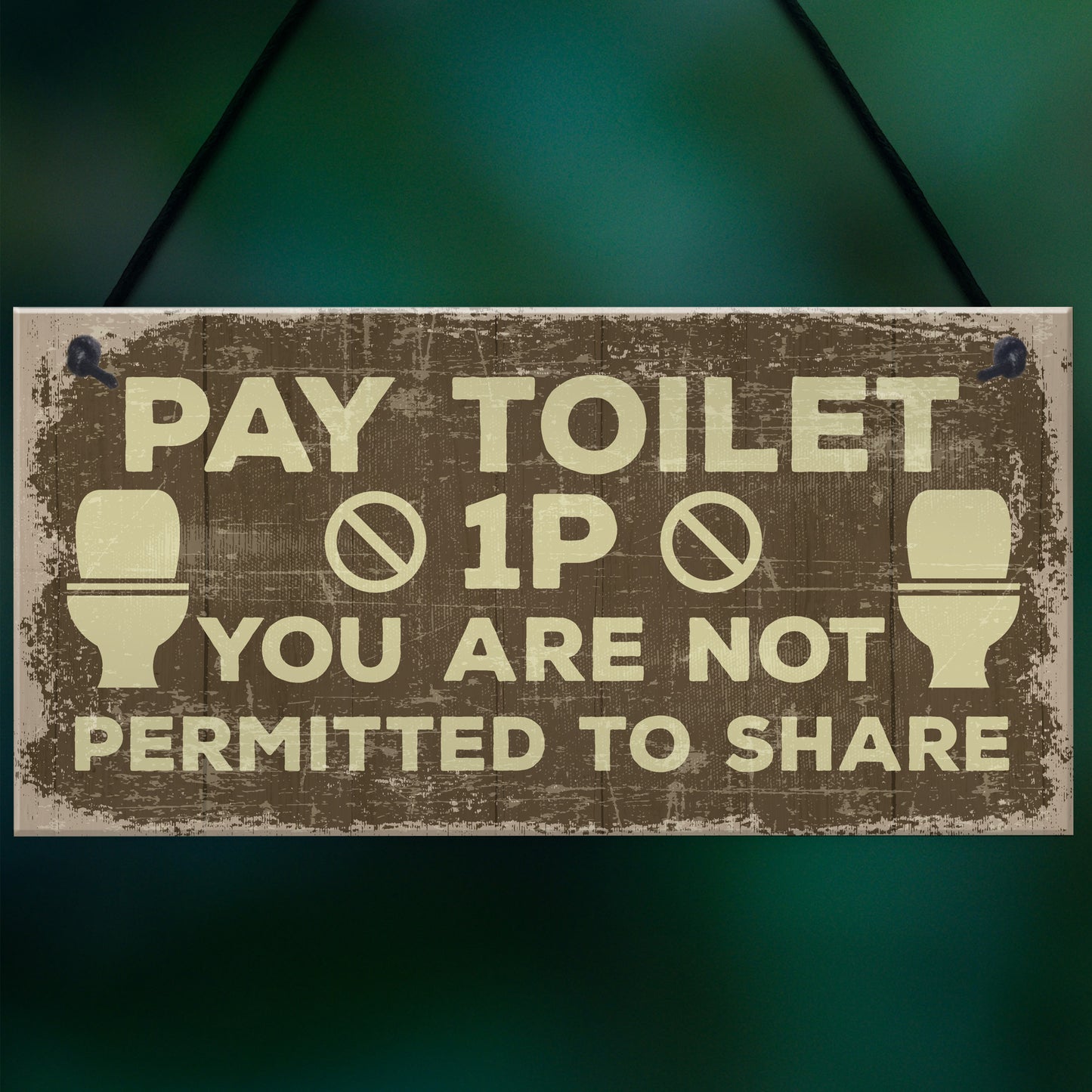 Shabby Chic BATHROOM Signs Door Plaque Toilet Bathroom The Loo
