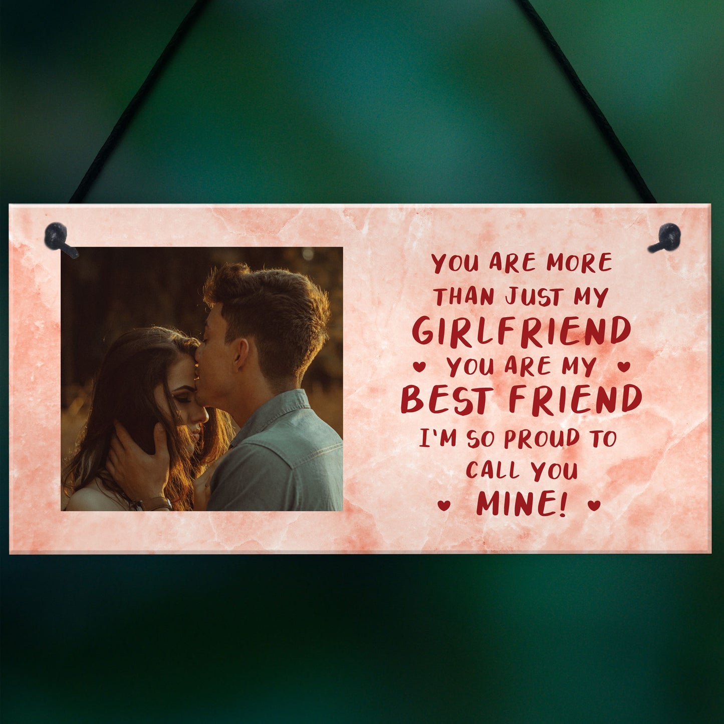 Girlfriend Birthday Christmas Gift Personalised Photo Plaque