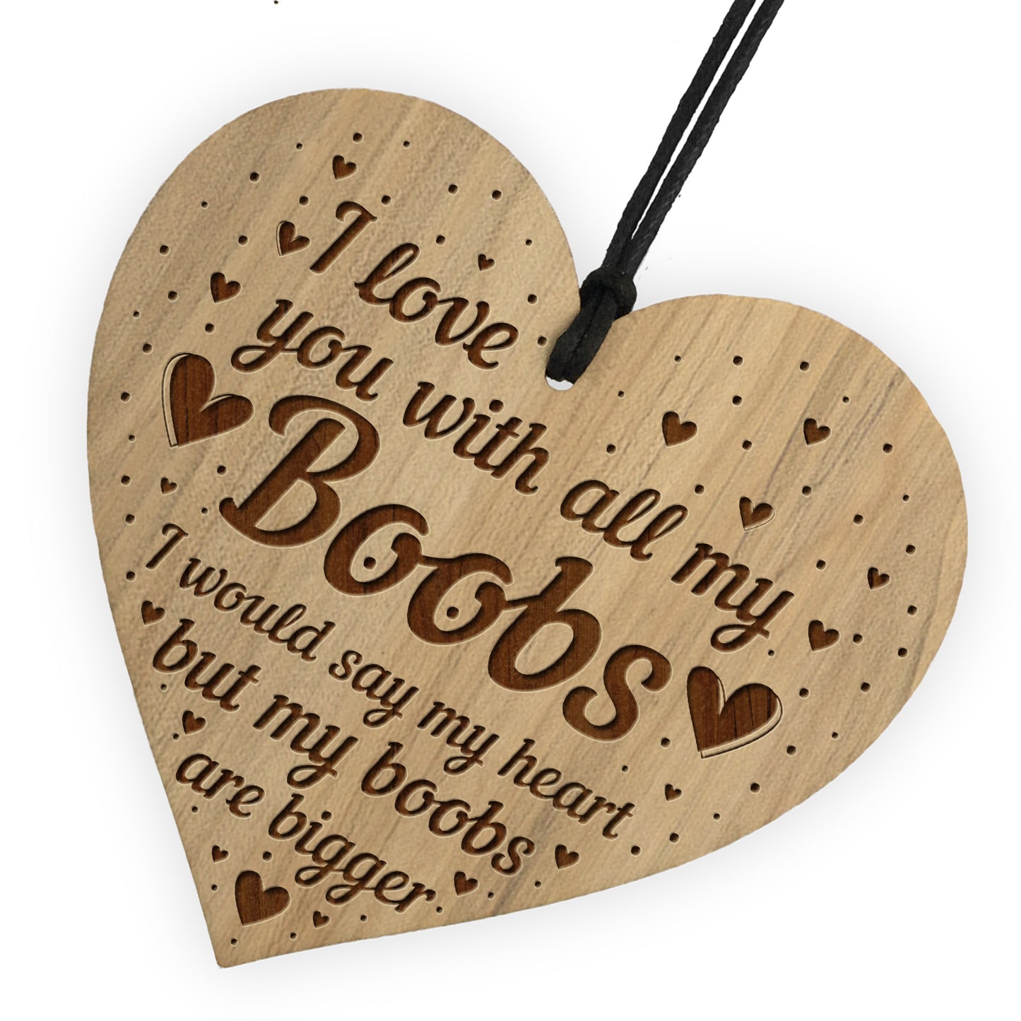 Funny Gift For Boyfriend Husband Engraved Heart Rude Birthday