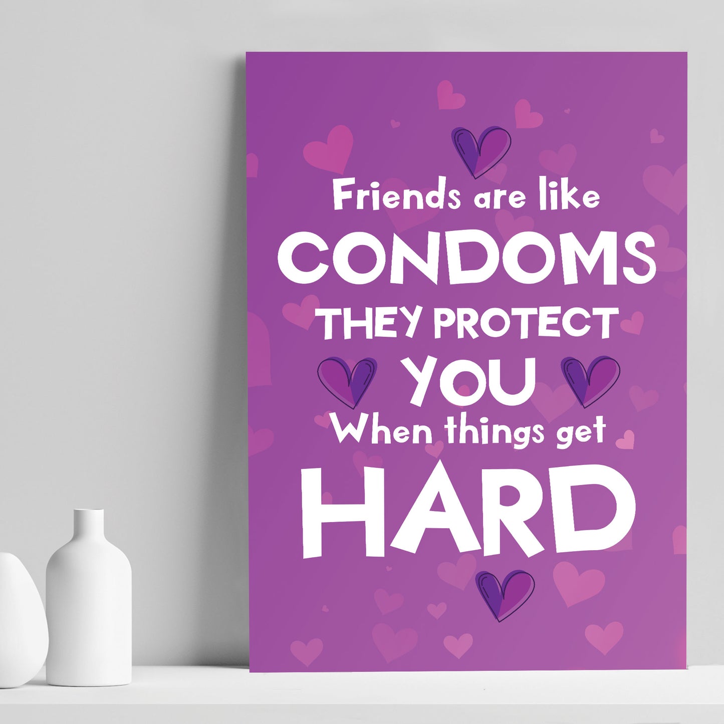 Funny Friendship Gift For Birthday Christmas Best Friend Print