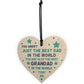 Best Dad Grandad Gift For Fathers Day Birthday Wooden Heart Gift