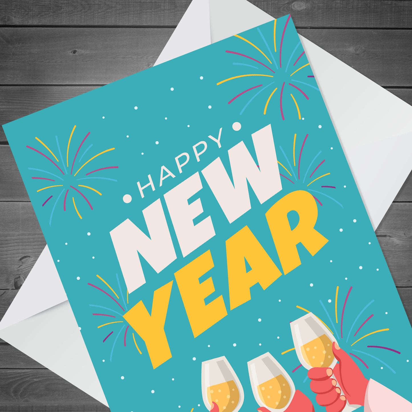 New Year Greetings Card Happy New Year Card For Friends Family