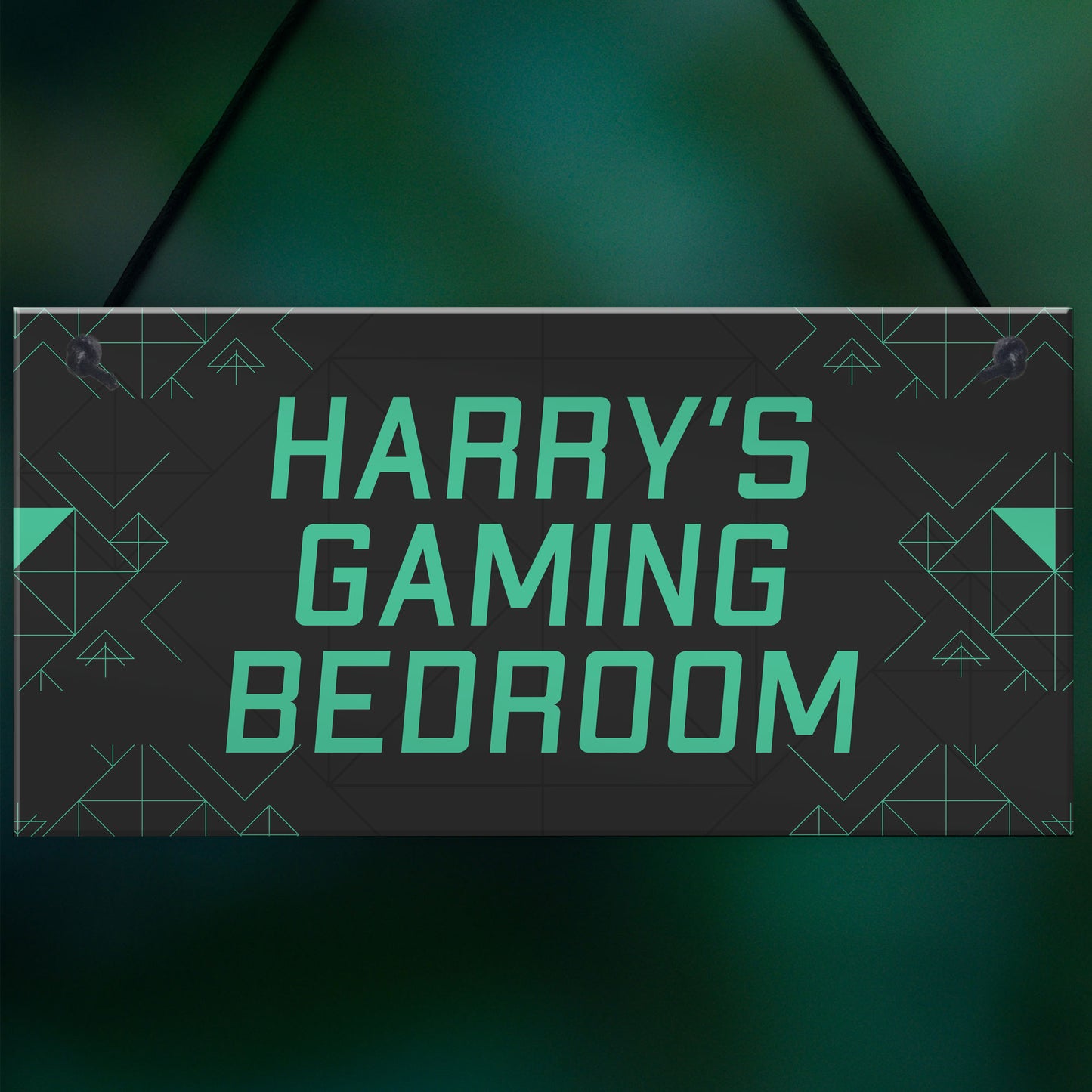 Personalised Boys Gaming Bedroom Sign Christmas Gift For Son