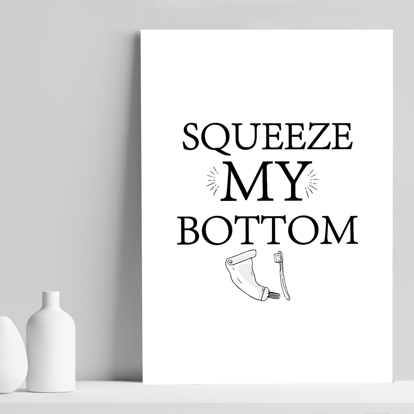 Funny Bathroom Print New Home Gift Bathroom Toilet Wall Sign