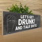 Funny Bar Sign Wooden Bar Sign Standing Plaque Man Cave Sign